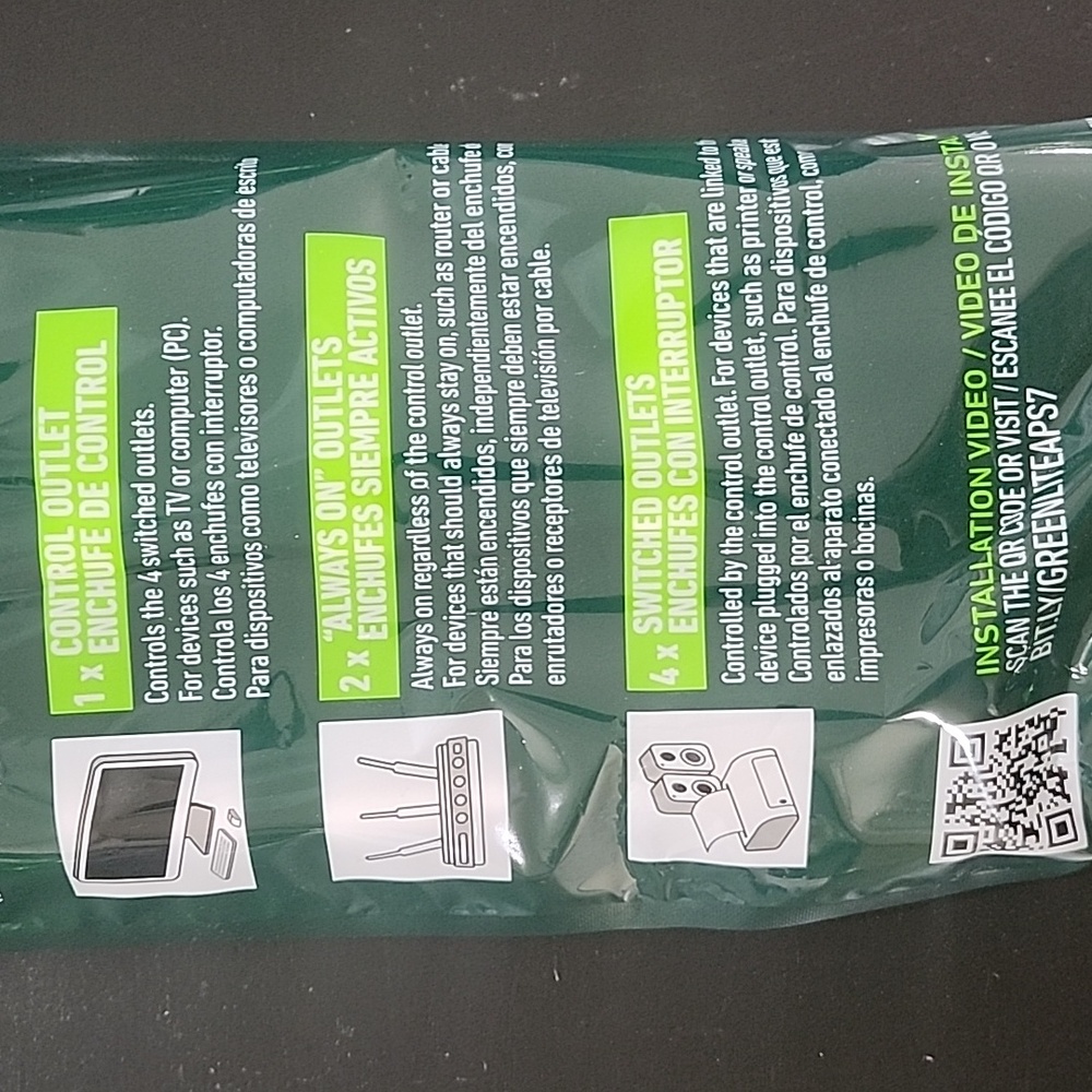 Tier 1 Advanced Power Strip - White/Green - Picture 3 of 3